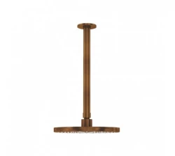 Waterevolution Flow head shower 250mm with ceiling connection brushed copper T164225CPE