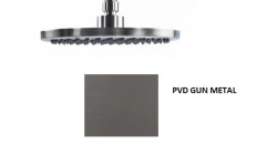 Waterevolution Flow head shower 250mm PVD Gun Metal T164325GME