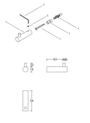 Waterevolution Flow towel hook brushed brass A150LE