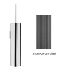 Waterevolution Flow toilet brush set wall PVD Gun Metal A241GME