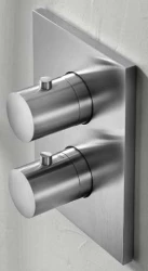 SB Universal Round on Square concealed thermostatic mixer with 1 outlets completely in stainless steel 316 1208955194