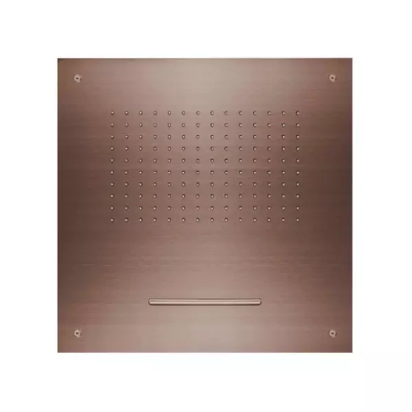 SB Square 316 Rain Shower Built-in with Waterfall 50x50cm Ceiling Showerhead PVD Copper 1208955318