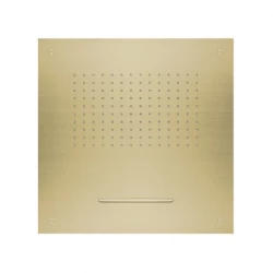 SB Square 316 Rain Shower Built-in with Waterfall 50x50cm Ceiling Shower Head PVD Gold 1208955319