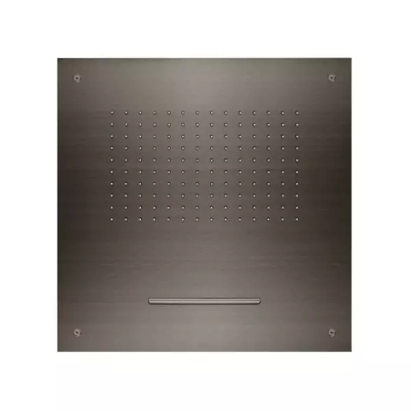 SB Square 316 Built-in Rain Shower with Waterfall 50x50cm Ceiling Showerhead PVD Gun Metal 1208955320