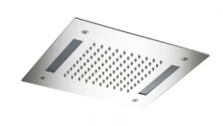 SB Easy Built-in Rain Shower 30x30cm fully stainless steel with lighting 1208955436