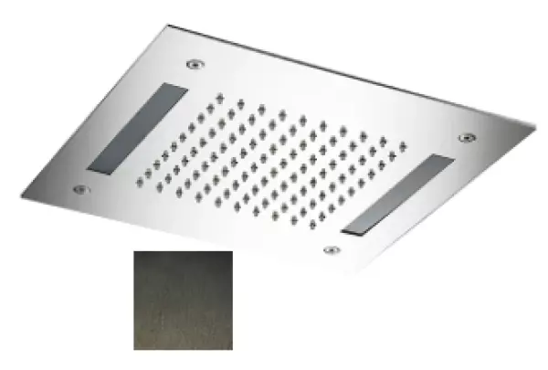 SB Easy Rain Shower Built-in 30x30cm PVD Gun Metal with lighting 1208955443