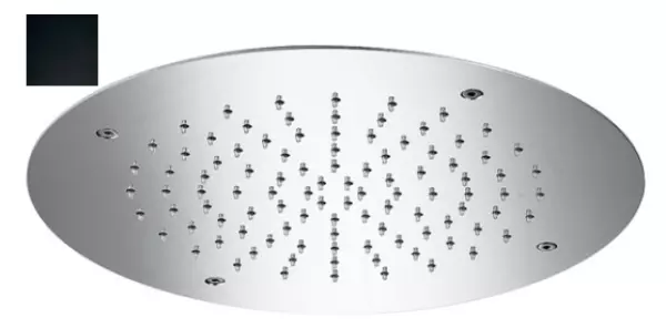 SB Round Chromotherapy Rain Shower Built-in Matte Black 1208955469