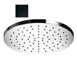 SB Round Rain Shower Head Plastic 25 cm Matte Black 1208955606