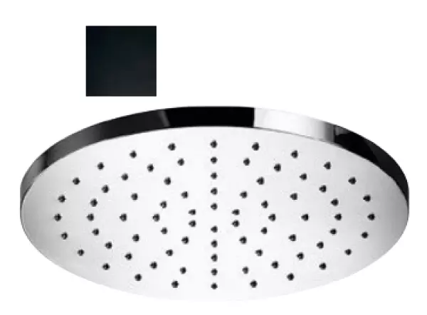 SB Round Brass Rain Shower Head 25 cm Matte Black 1208955609