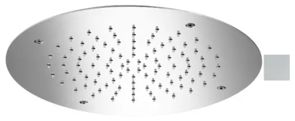 SB Round Temptation Built-in Rain Shower 50 cm Matte White 1208955807