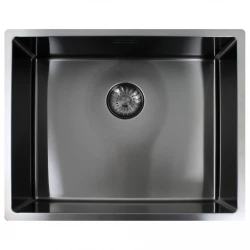 Caressi sink CAPP50R10GM Gun Metal W50xL40xD18.5cm seamless plug