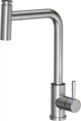 Quadri Cardiff kitchen mixer with pull-out shower with 2 spray types stainless steel 1208955914