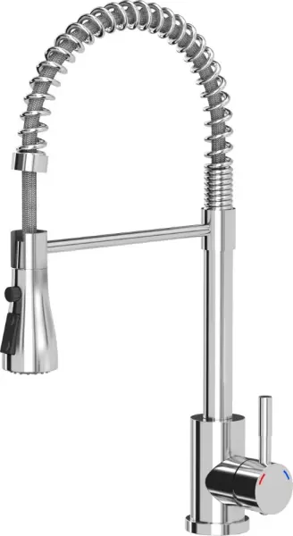 Quadri Derby kitchen mixer tap with flexible spout and shower with 2 jet types chrome 1208955915