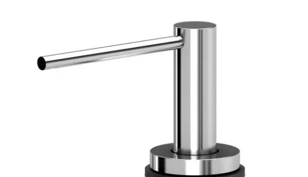 Quadri Swindon Luxe Flush-mounted soap dispenser chrome from top refillable 1208956049