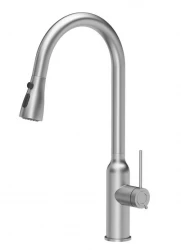 Quadri Stamford kitchen mixer stainless steel with removable spout and spray position 1208956096