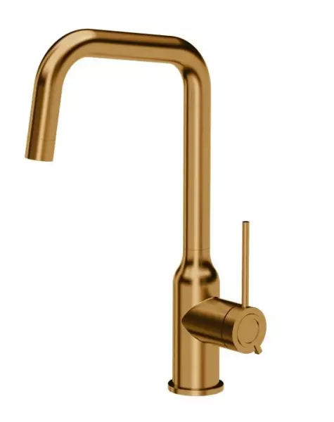 Quadri Stamford kitchen mixer pvd copper with swiveling angled spout 1208956099