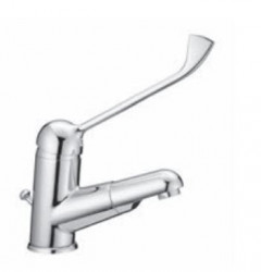 PB Clinic disabled sink faucet with long lever and pull-out spout chrome 1208956272