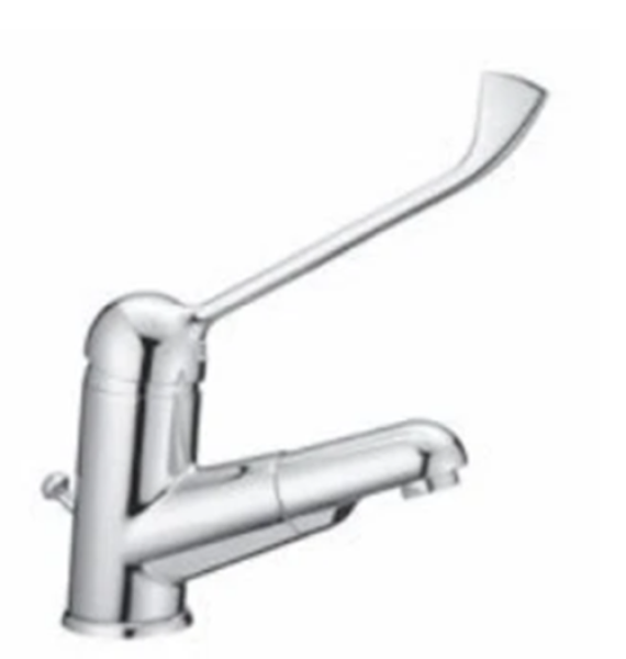 PB Clinic disabled sink faucet with long lever and pull-out spout chrome 1208956272