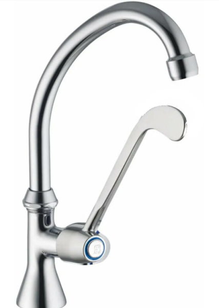 PB Clinic washbasin tap cold water tap with long lever chrome high model 1208956277