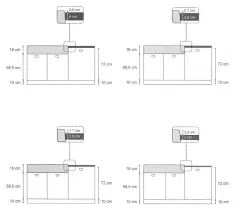 Quadri Minister Double Sink sink anthracite country model 90x62cm with black plugs 1208956326