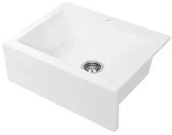 Aquadesign Farmhouse intermediate or inset granite sink white 58x49cm 1208956331