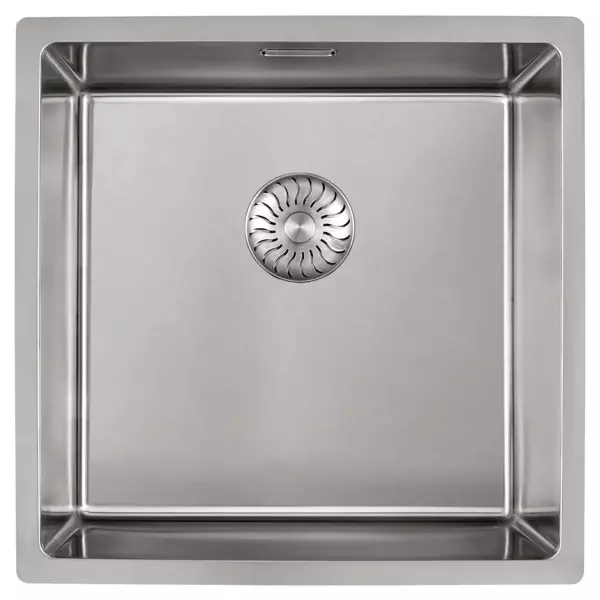 CARESSI Basic Line stainless steel sink 40x40 with updated integrated plug 1208956348