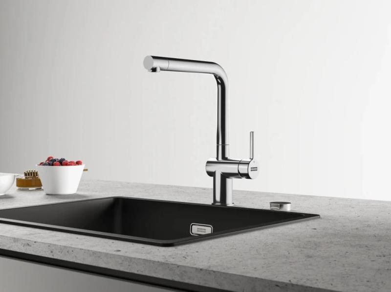 Franke Active L Kitchen tap chrome with pull-out hand shower 115.0653.379