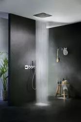 SB Square 316 Built-in Rain Shower Velvet Temptation and Waterfall Brushed PVD Brass 1208956752