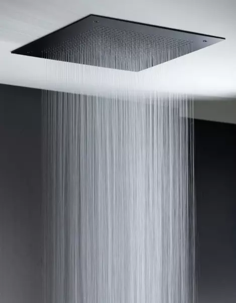 SB Square 316 Built-in Rain Shower Velvet Temptation Dual Flow Matte Black 1208956764