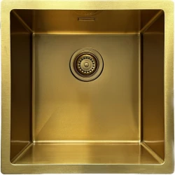 Ausmann Turt gold sink PVD NANO Gold 40x40 undermount flush-mounted and inset 1208956938