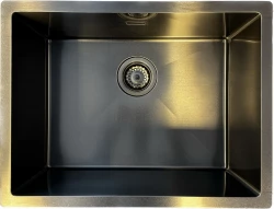 Ausmann Turt gun metal sink anthracite PVD 54x40 undermount flush-mounted and inset 1208956944