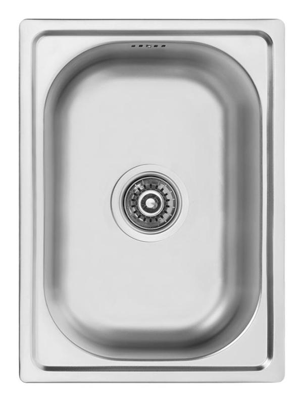 Ausmann Basic small stainless steel inset sink 35x48 cm including siphon 1208956971
