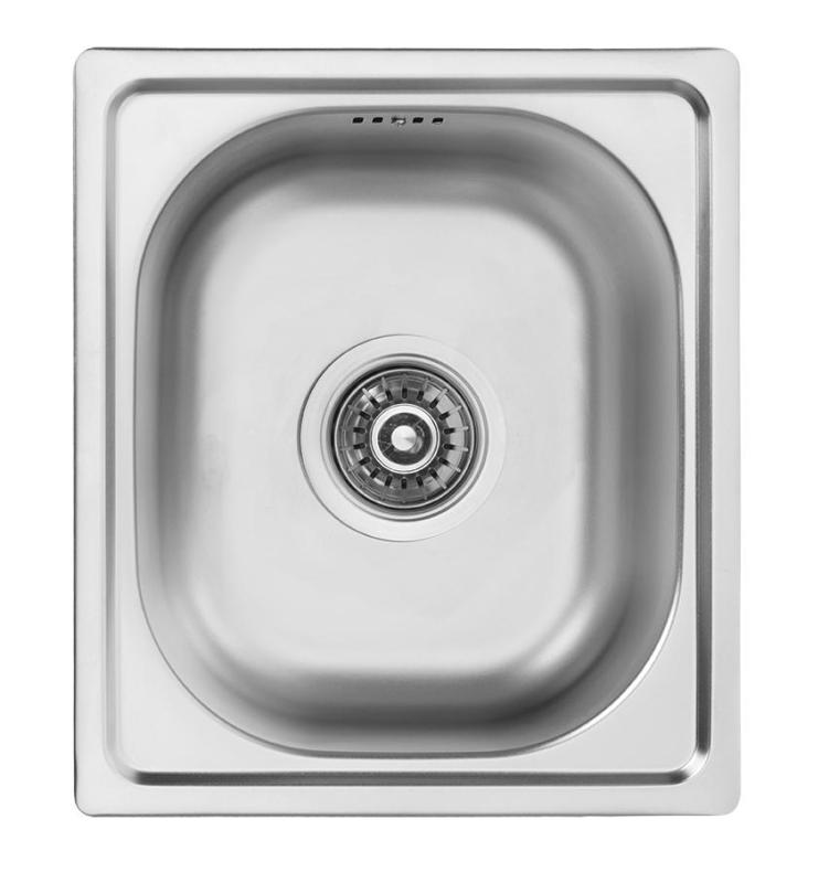 Ausmann Basic small stainless steel inset sink 33x38 cm including siphon 1208956972