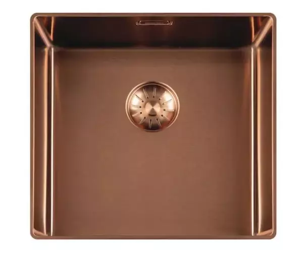 Lorreine 40SL1016-COPPER Slim sink 40x40cm flush-mounted brushed Copper