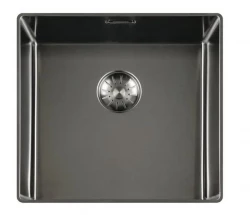 Lorreine 40SL1016-GUNMETAL Slim sink 40x40cm flush mounted brushed Gunmetal