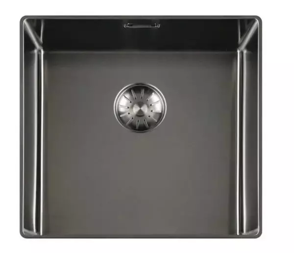 Lorreine 40SL1016-GUNMETAL Slim sink 40x40cm flush mounted brushed Gunmetal