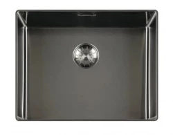 Lorreine 50SL1016-GUNMETAL Slim sink 50x40cm flush-mounted Gun Metal