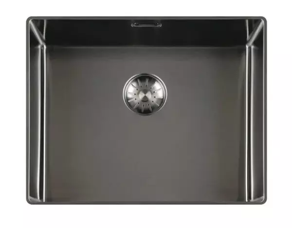 Lorreine 50SL1016-GUNMETAL Slim sink 50x40cm flush-mounted Gun Metal