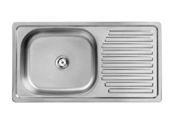 Ausmann Basic stainless steel inset sink with drainer reversible 75x40 cm including siphon 1208956996