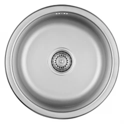 Ausmann Basic round stainless steel sink isnet 43cm including siphon 1208956999