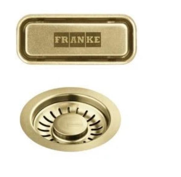 Franke Mythos masterpiece drain plug set gold with overflow 112.0652.898