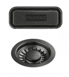 Franke Mythos masterpiece drain plug set gun metal with overflow 112.0653.030