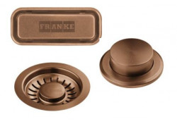 Franke Mythos masterpiece drain plug set copper with push button tbv automatic emptying 112.0653.041