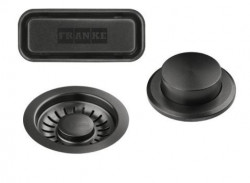 Franke Mythos masterpiece drain set gun metal with push button serving automatic emptying 112.0653.035