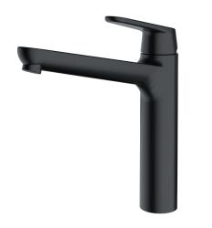 Franke Lift matte black kitchen tap with swivel spout 115.0621.667