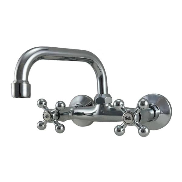 AquaTrimo Vivaldi classic kitchen wall tap above spout chrome 21VV7066CM