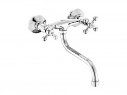 AquaTrimo Vivaldi classic kitchen wall tap chrome 21VV7068CM