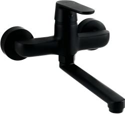 AquaTrimo Chopin wall tap matt black 21CP7075SW