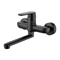 AquaTrimo Chopin wall tap matt black 21CP7075SW