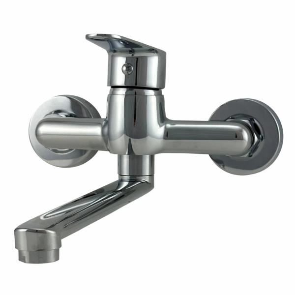 AquaTrimo Schubert single lever kitchen wall tap chrome 21ST7076CM